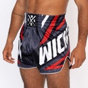 SALE 407 Wicked One Muay Thai Shorts District, Grau-Rot