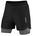 RDX Fight Shorts T16 2in1, Schwarz