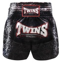 Twins Muay Thai Shorts Rangda, Schwarz