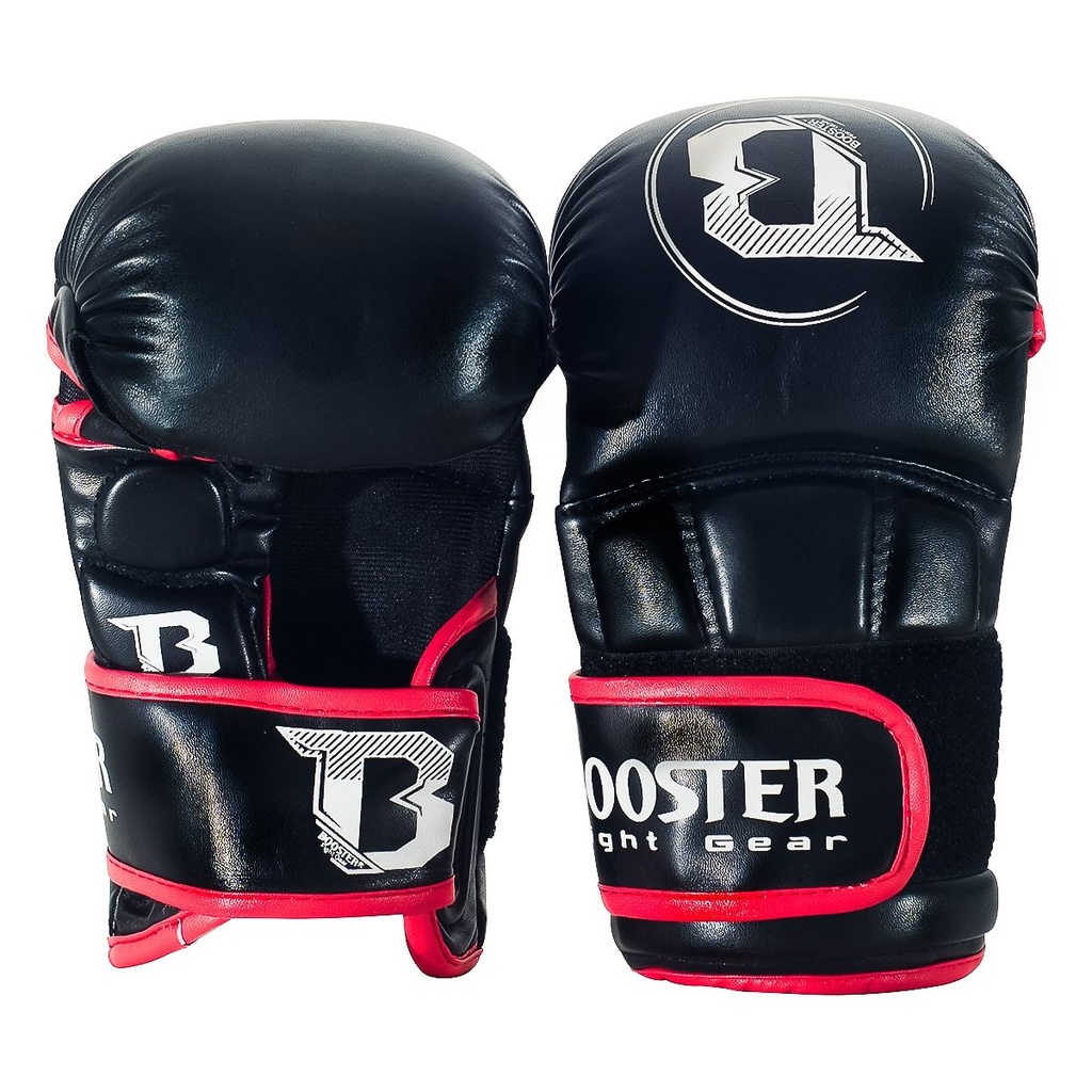 SALE 32 Booster MMA Handschuhe Sparring Pro, Schwarz-Rot