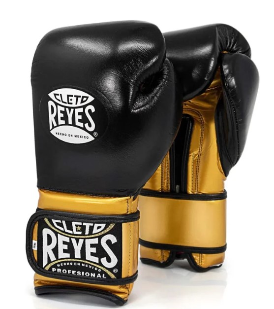 SALE 72 Cleto Reyes Boxhandschuhe Training Velcro, Schwarz-Gold