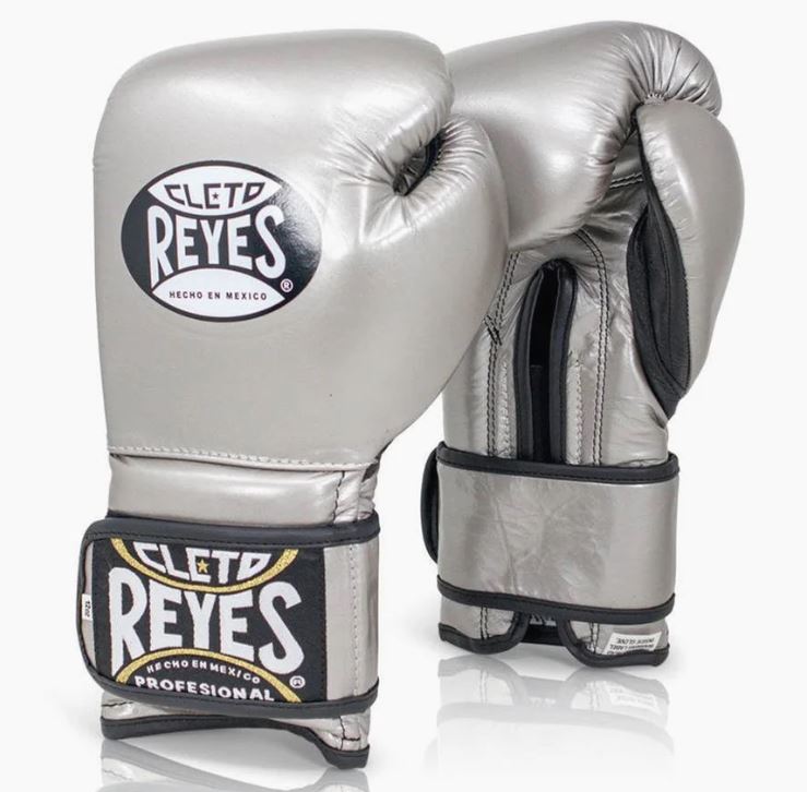 Cleto Reyes Boxing Gloves Training Velcro, Silver