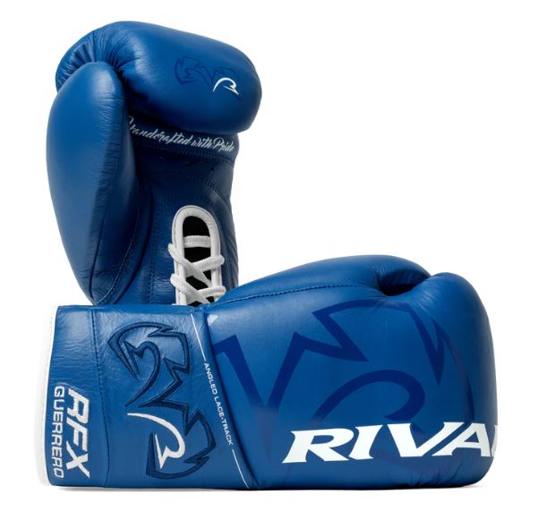 Rival Boxhandschuhe RFX-Guerrero Pro Fight SF-H mit Schnürung, Blau