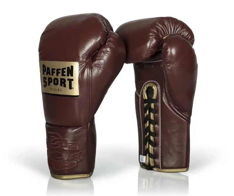 Paffen Sport Boxhandschuhe Pro Classic Fight mit Schnürung, Braun