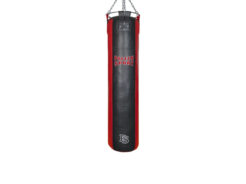 Paffen Sport Boxsack Star 150x35cm 50kg, Schwarz-Rot