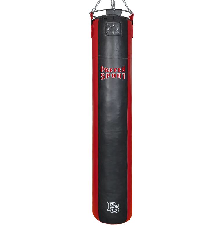 Paffen Sport Boxsack Star 180x35cm 55kg, Schwarz-Rot