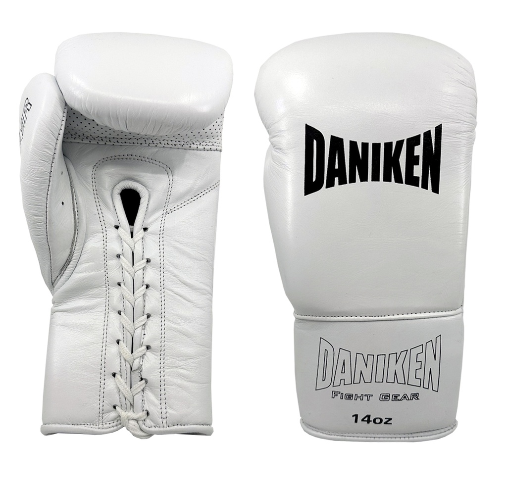 Daniken Boxing Gloves Striker Sparring Laces, White