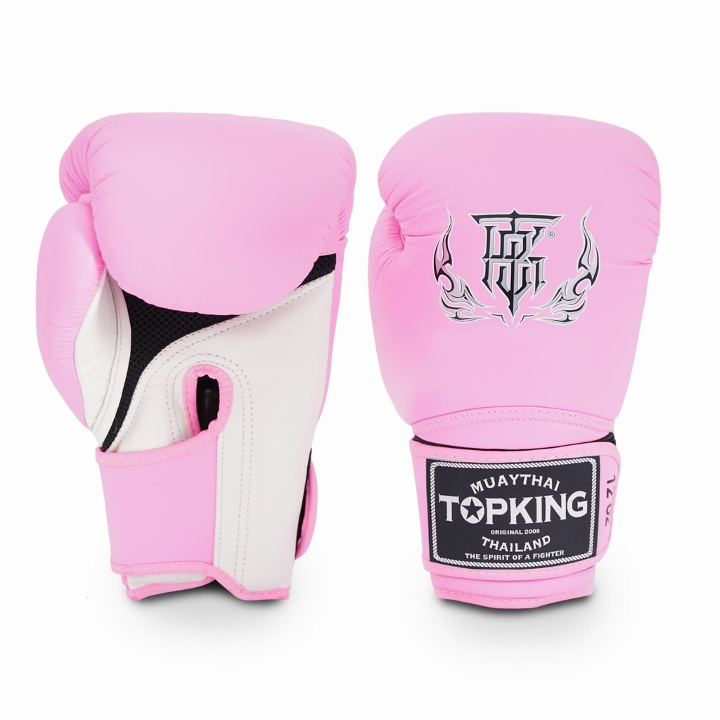 Top King Boxing Gloves Super Air, Pink-White