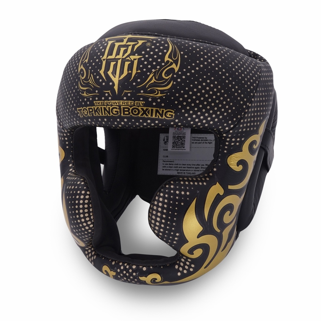 Top King Head Guard Kanok, Black-Gold