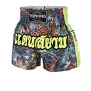 Top King Muay Thai Shorts TKTBS-225-GN Thai Culture, Mehrfarbig