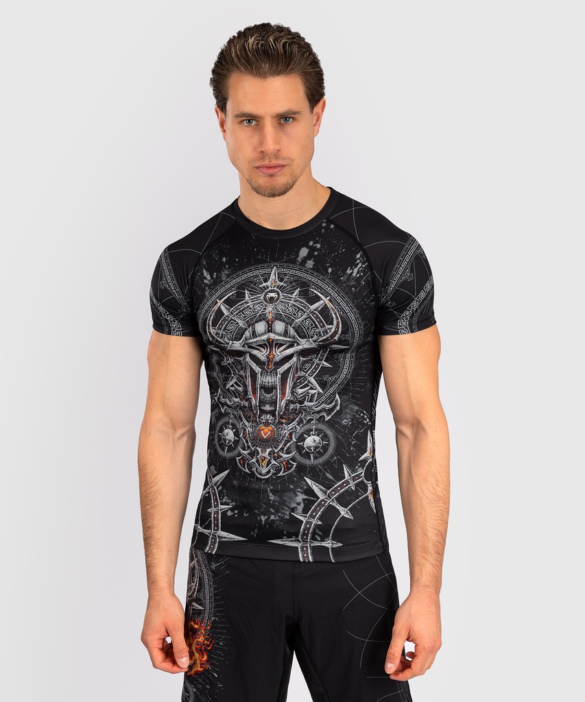 SALE 198 Venum Rash Guard Gladiator 5.0, Schwarz-Silber