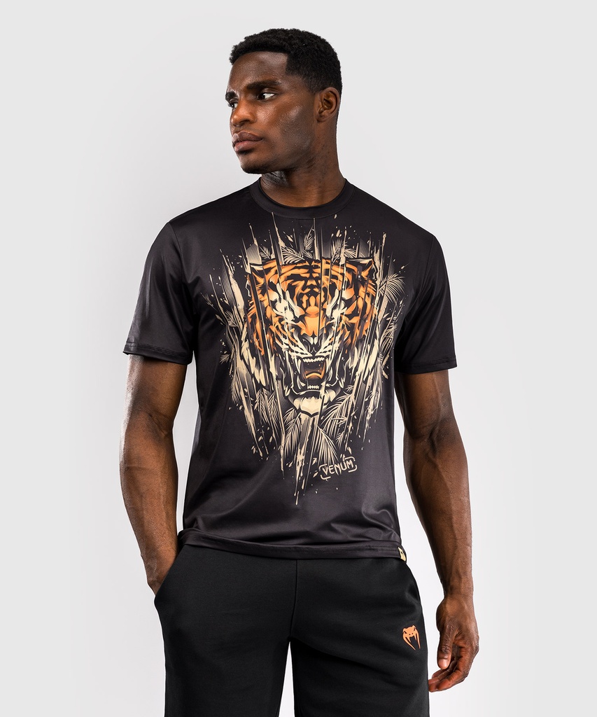 SALE 205 Venum T-Shirt Dry Tech Tiger, Schwarz