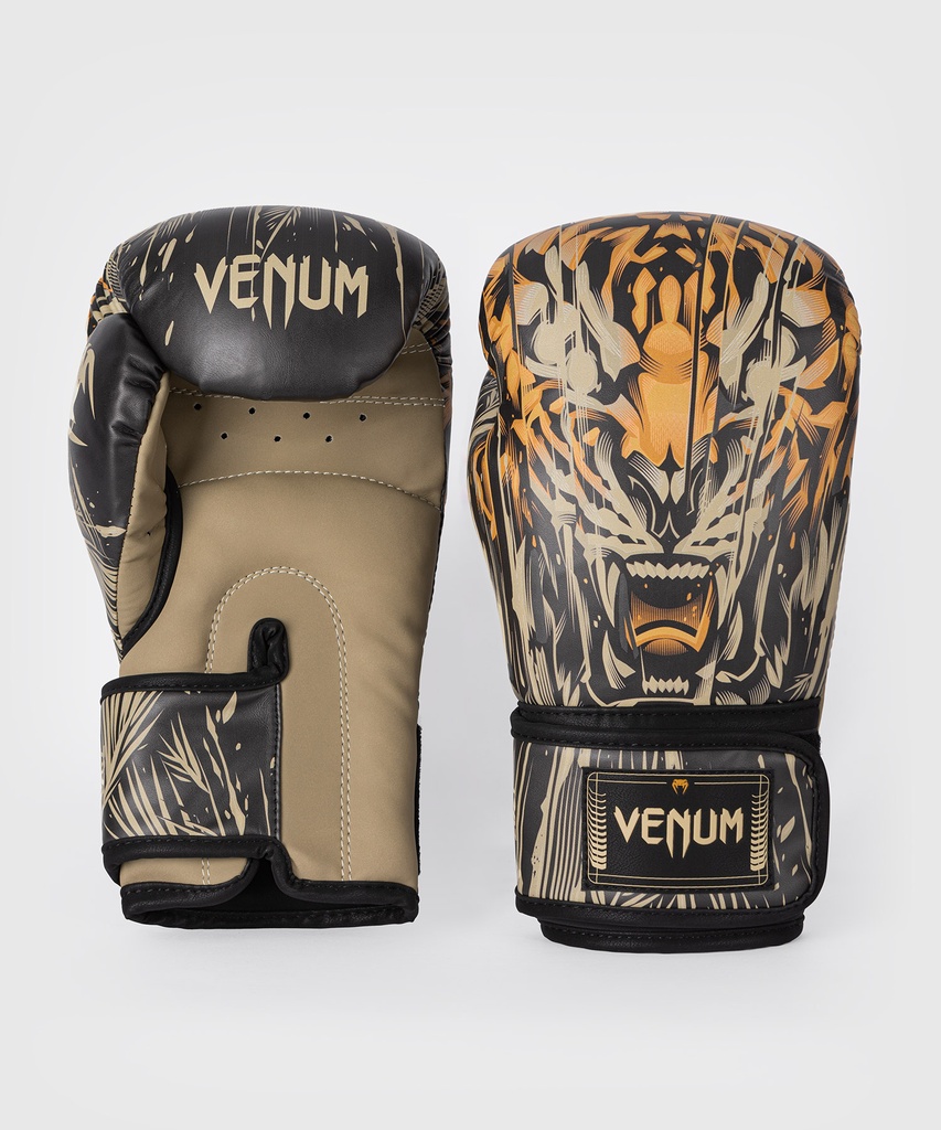 SALE 166 Venum Boxhandschuhe Tiger, Schwarz-Orange