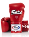 Fairtex Boxing Gloves Pro Fight BGL6 10oz Laces, Red