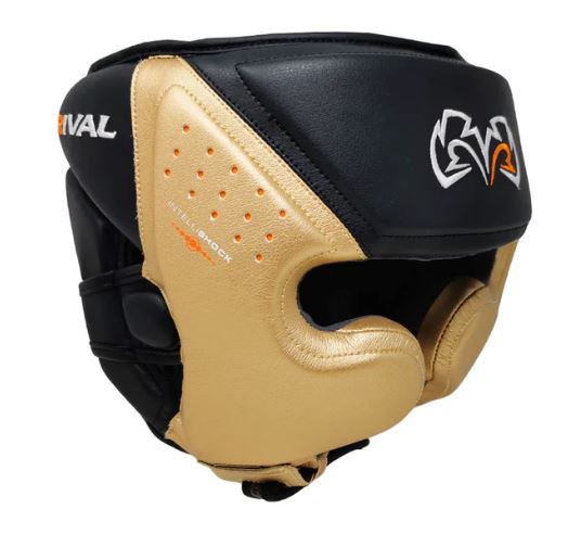 Rival Kopfschutz RHG10 Intelli-Shock, Schwarz-Gold