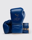 Fly Boxhandschuhe Superlace X mit Schnürung, Dunkelblau-Gold