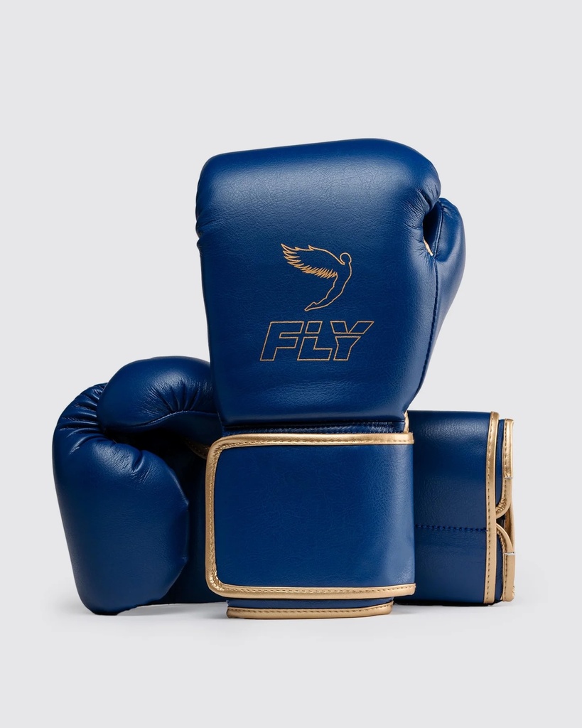 SALE 271 Fly Boxhandschuhe Superloop X, Dunkelblau-Gold