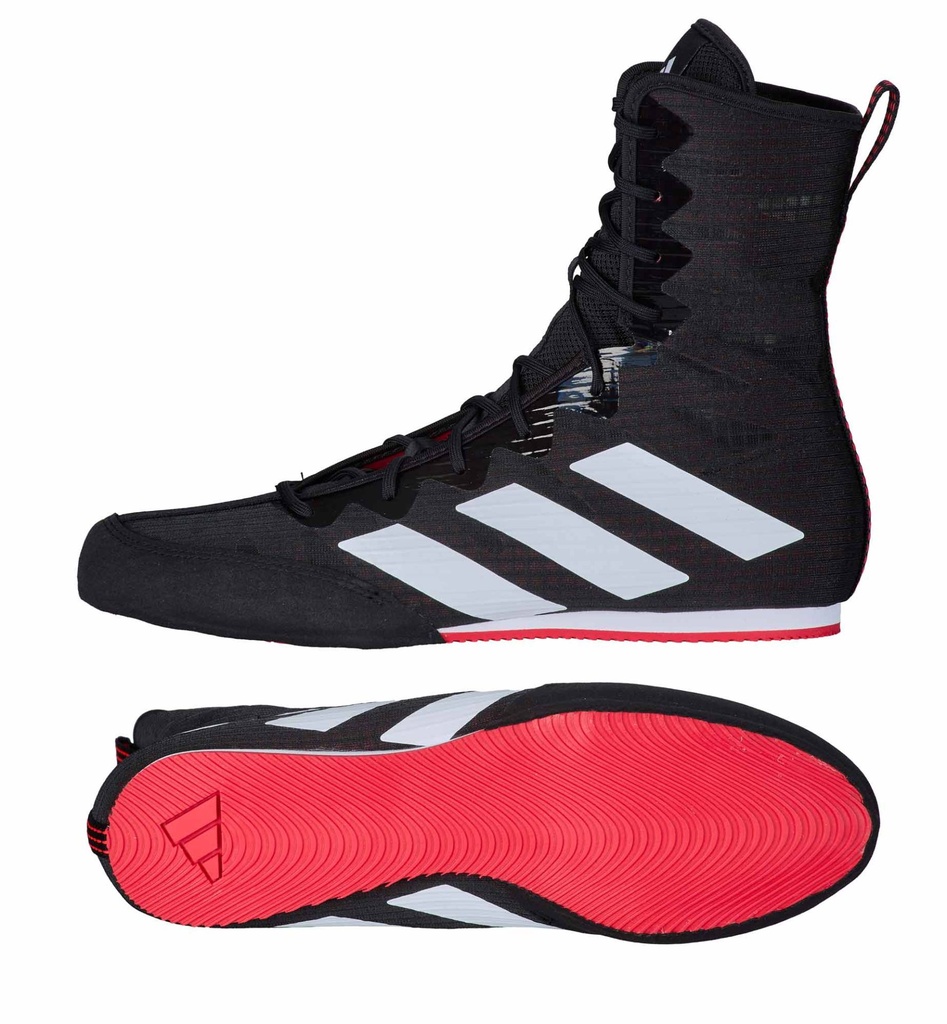 adidas Boxschuhe Box Hog 4, Schwarz-Weiß-Rot