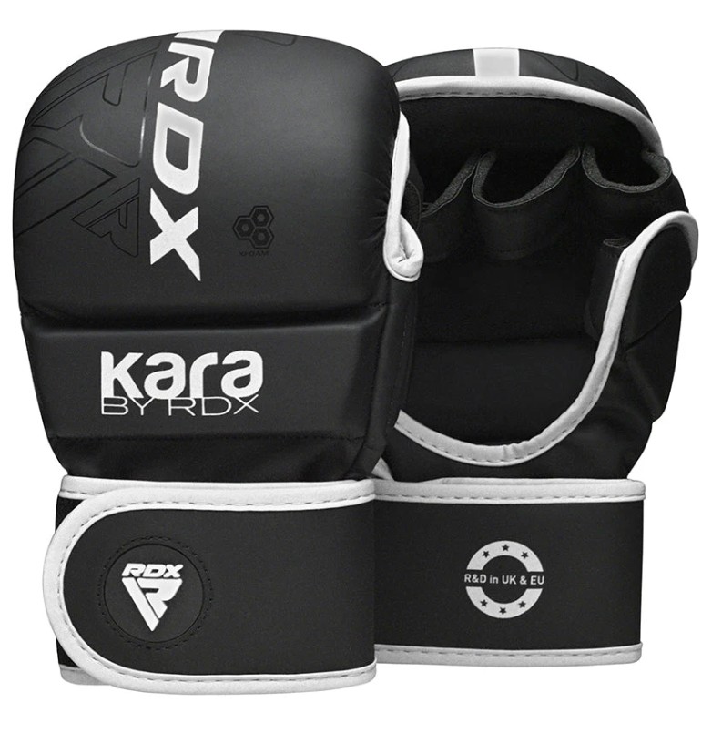 RDX MMA Sparring Gloves F6 Kara, Black-White