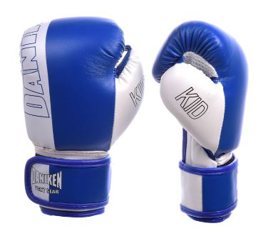 Daniken Boxhandschuhe Kid, Blau-Weiß