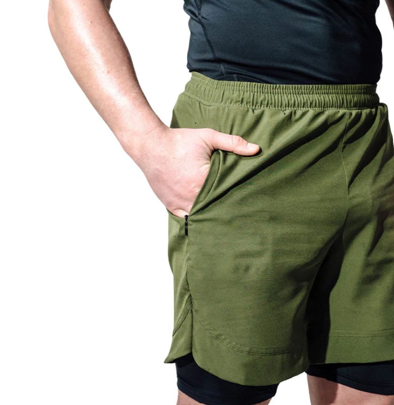 RDX Fight Shorts T16 2-in-1, Grün