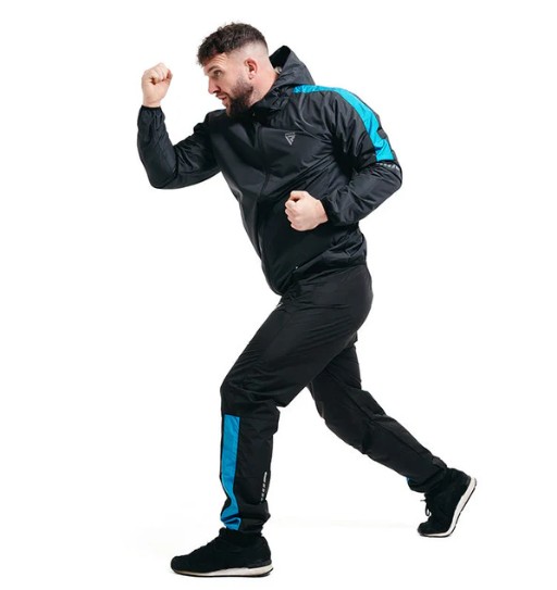 RDX Sauna Suit H1, Black-Blue