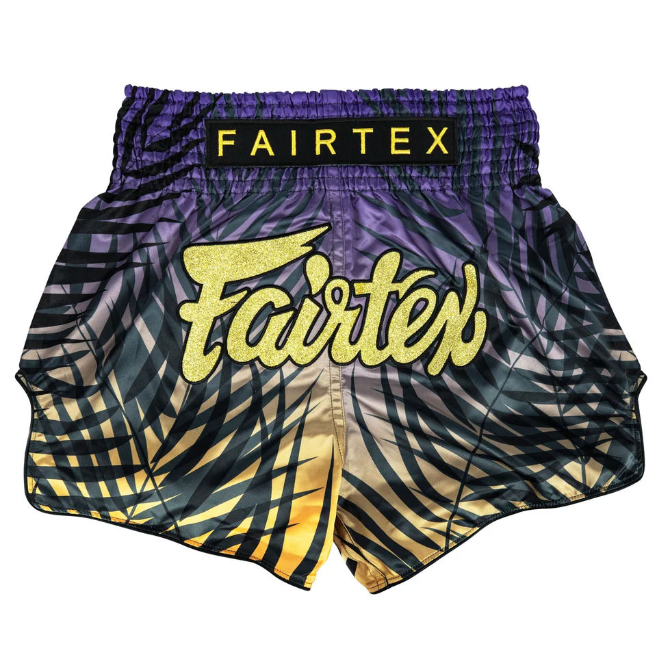 Fairtex Muay Thai Shorts BS1941, Blue-Yellow