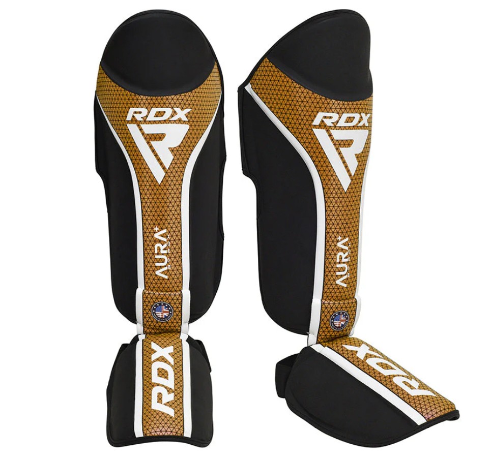 RDX Shin Guards Aura Plus T17, Black