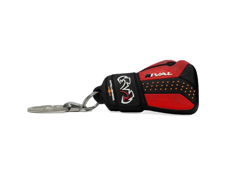 Rival Mini-Boxing Glove Keychain RB10, Black-Red