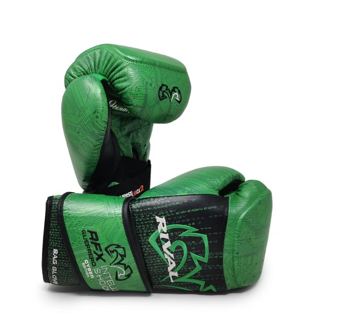 Rival Bag Gloves RFX-Guerrero Intelli-Shock Cyber Edition, Green