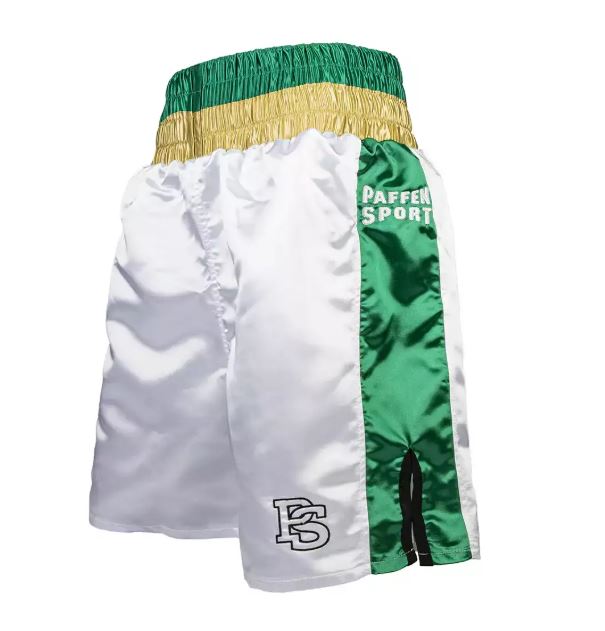 Paffen Sport Boxing Shorts Pro Mexican, White-Green