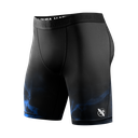 Hayabusa UFC Compression Shorts BJJ, Black-Blue