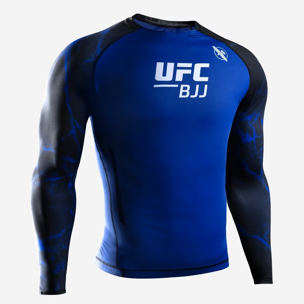 Hayabusa UFC Rash Guard BJJ, Black-Blue