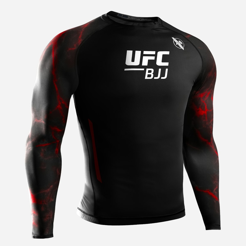 Hayabusa UFC Rash Guard BJJ, Black-Red