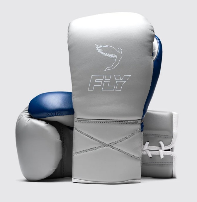 Fly Boxhandschuhe Superlace Pro X 2, Grau-Blau