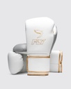 Fly Boxhandschuhe Superloop Pro X 2, Weiß-Grau-Gold