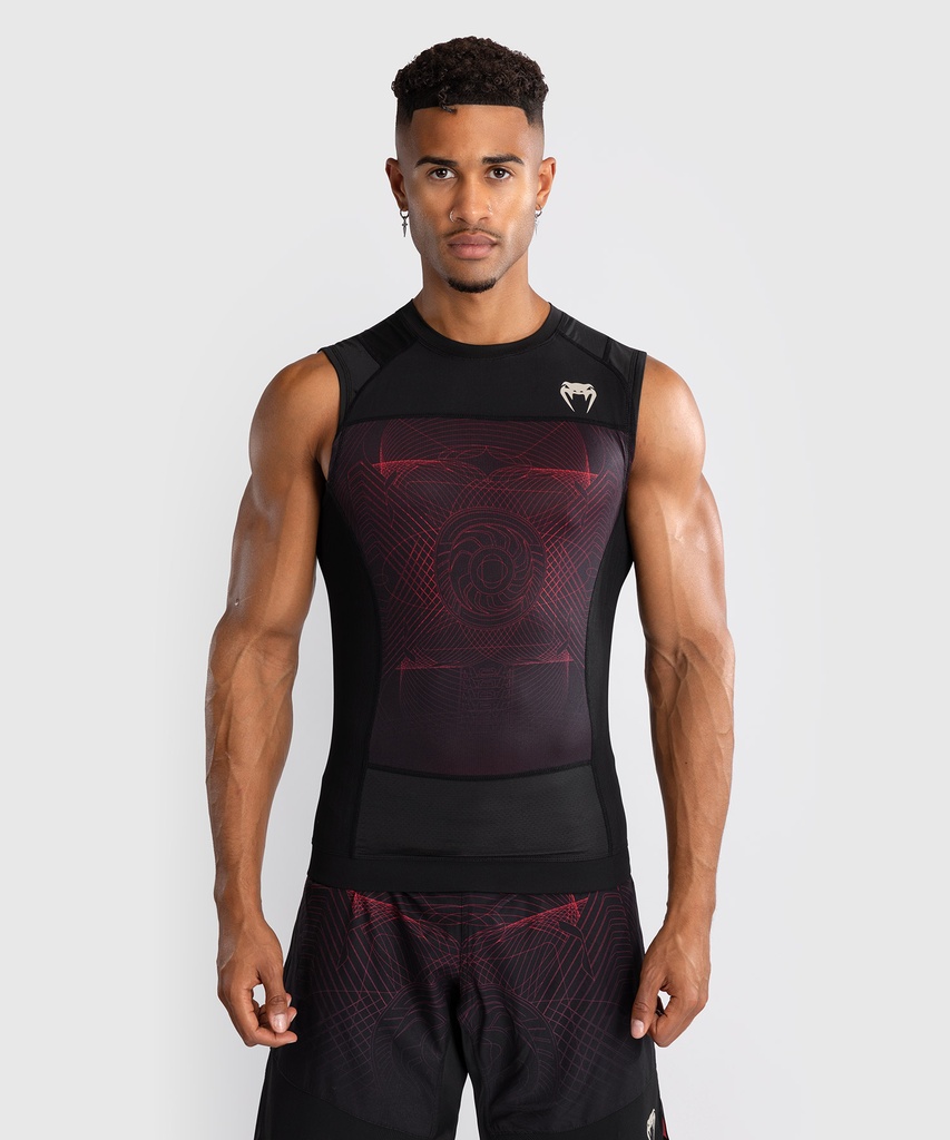 Venum Rash Guard G-Fit Air Sleeveless, Black-Red