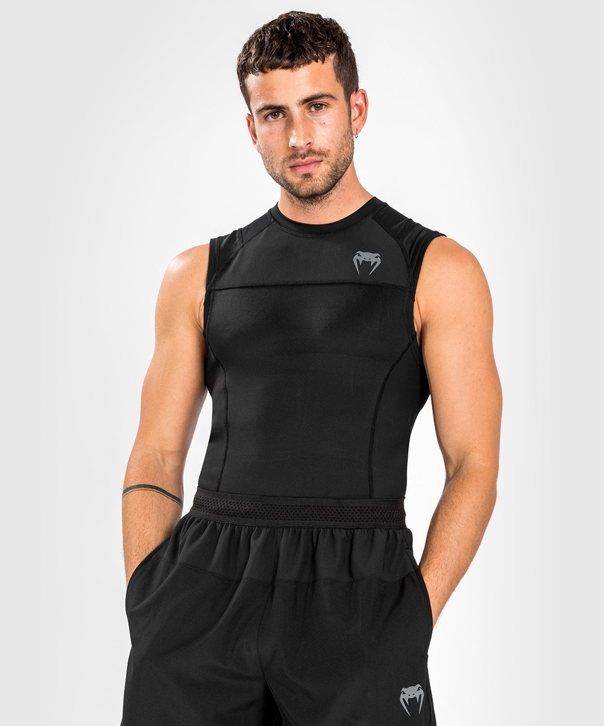 Venum Rash Guard G-Fit Air Ärmellos, Schwarz