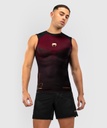 Venum Rash Guard Tactical XT Ärmellos, Schwarz-Burgundrot-Gold