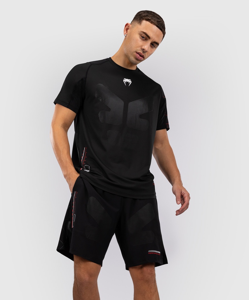 Venum T-Shirt Dry-Tech Tactical XT, Schwarz-Rot