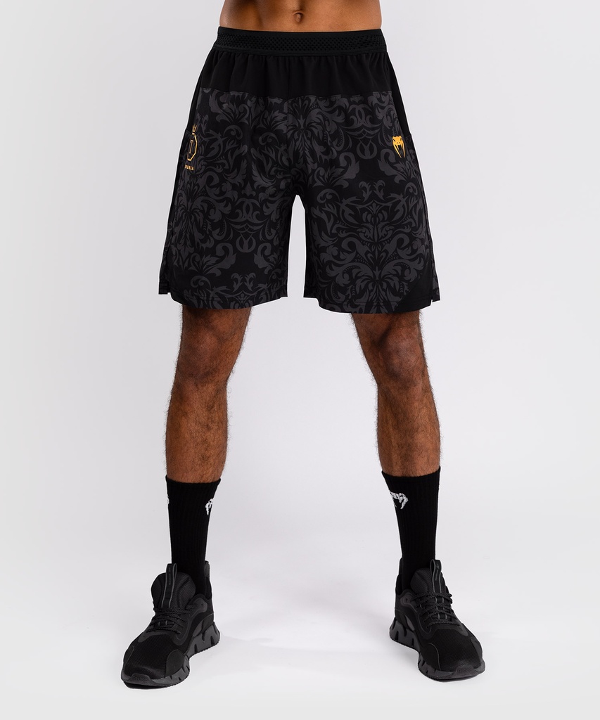 Venum Training Shorts X Topuria Unmatched Edition, Schwarz-Gold
