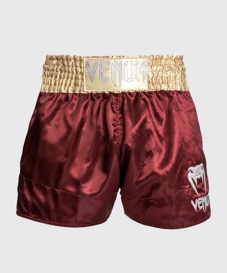 Venum Muay Thai Shorts Classic, Burgunderrot-Gold