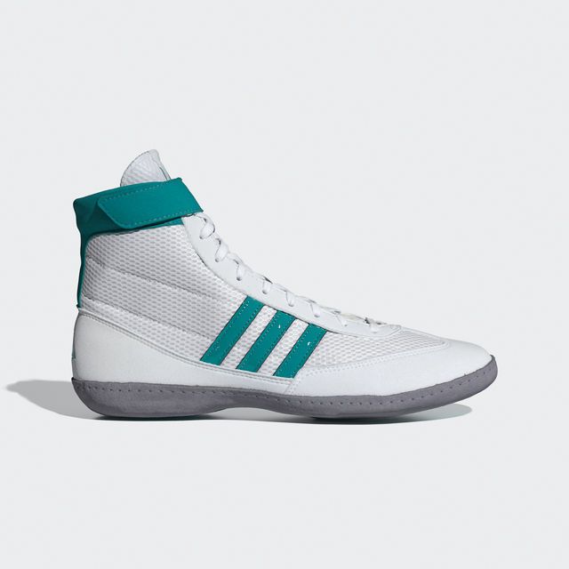 adidas Wrestling Shoes Combat Speed 4, White-Green-Gray