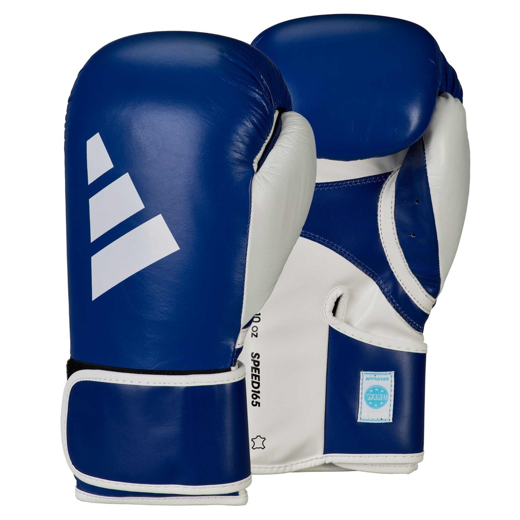 adidas Boxhandschuhe Speed 165 WAKO 10oz, Blau-Weiß