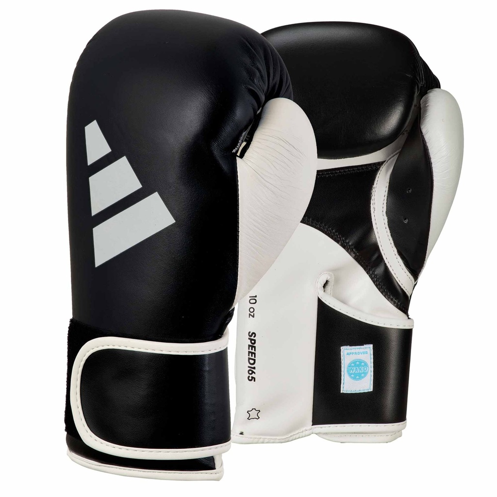 adidas Boxhandschuhe Speed 165 WAKO, Schwarz-Weiß