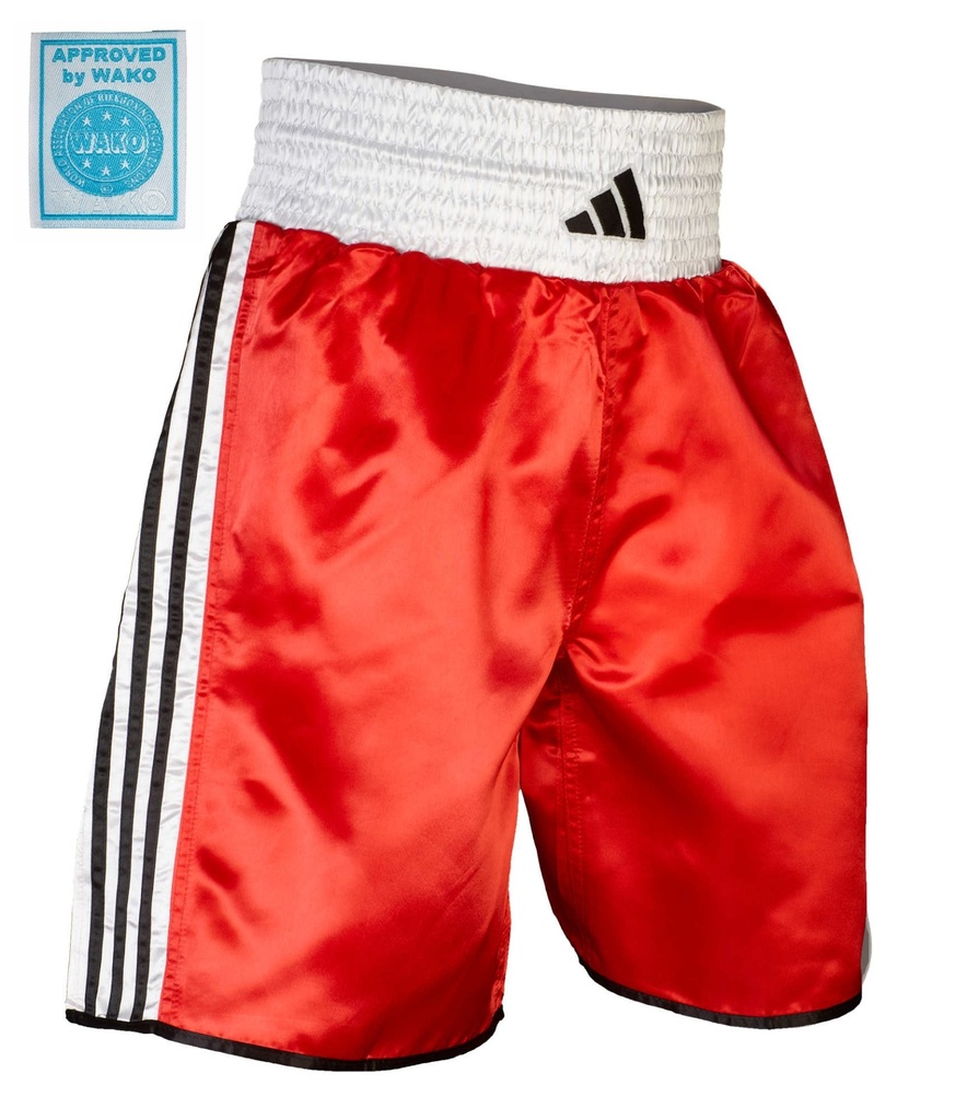 adidas Shorts WAKO Kick Light BL1, Rot-Weiß