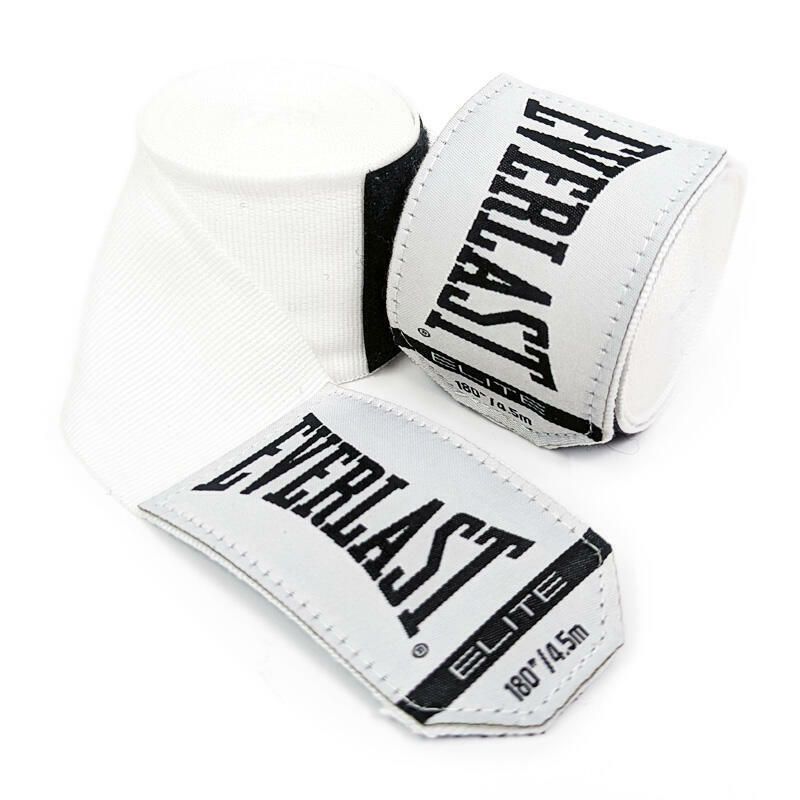 Everlast Boxbandagen 4,5m Halbelastisch, Weiß