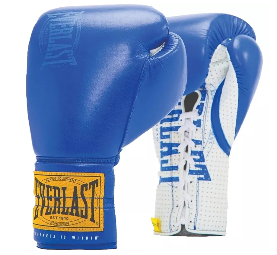 Everlast Boxhandschuhe 1910 Sparring mit Schnürung, Blau