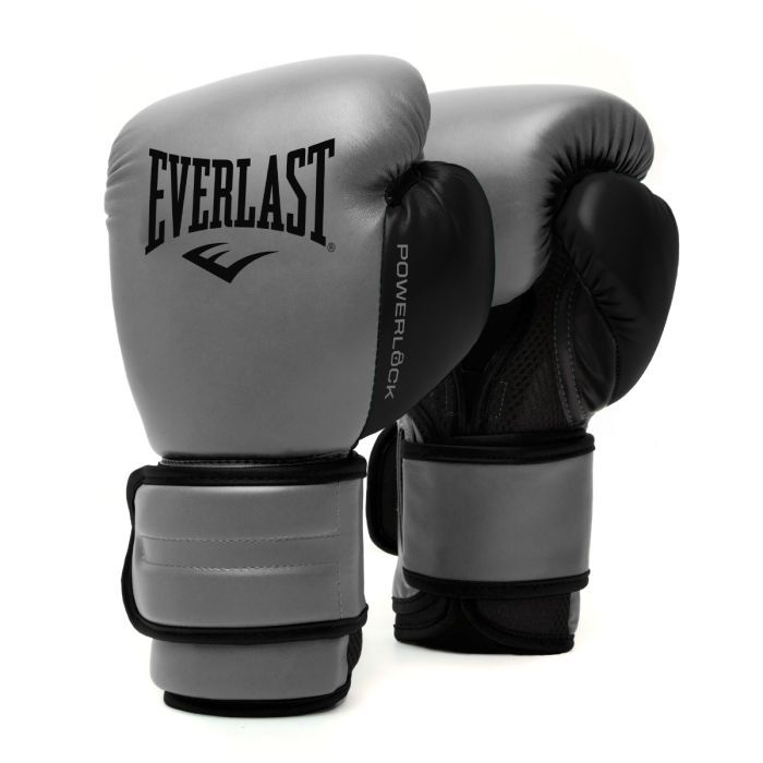 Everlast Boxhandschuhe Powerlock 2R, Grau-Schwarz