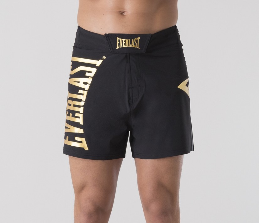 Everlast Fight Shorts, Black-Gold